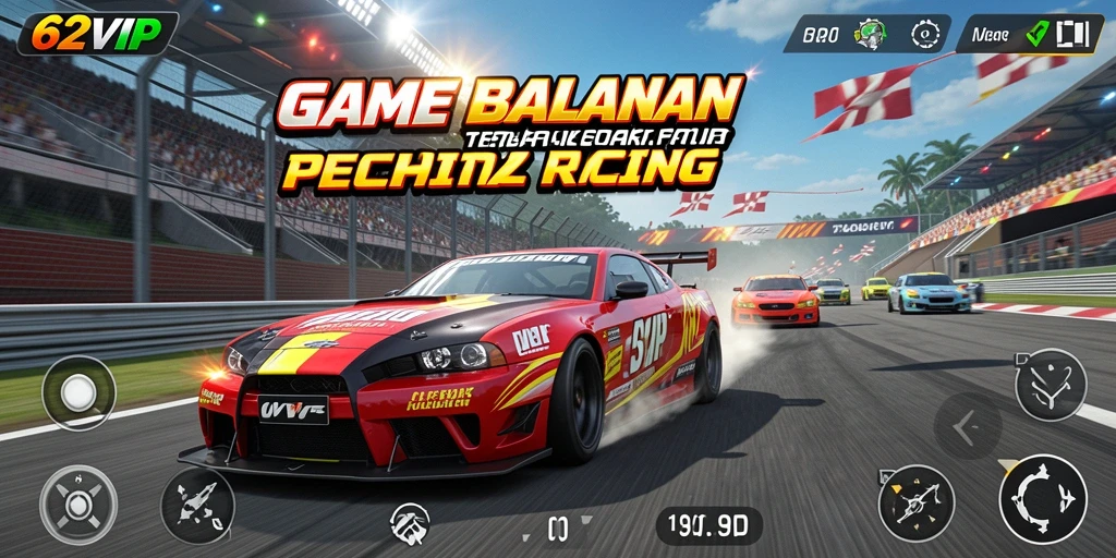 Gameplay balapan seru di 62VIP dengan grafis menawan.