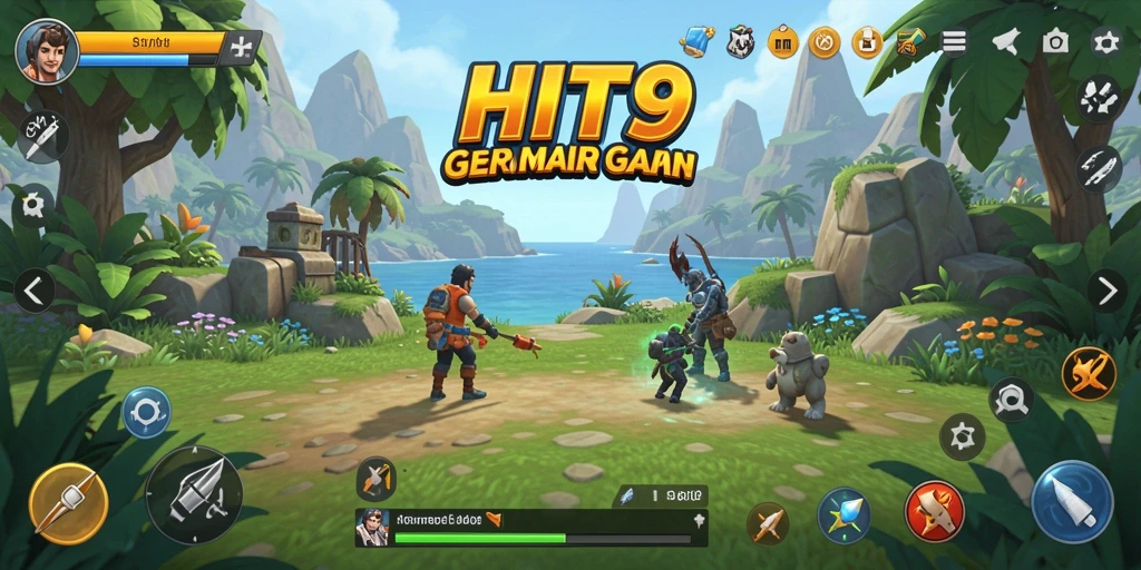 Screenshot menunjukkan gameplay menarik dan seru di HIT9.