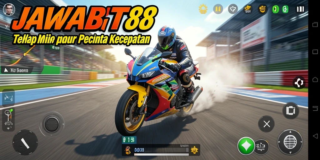 Gameplay seru dari balapan motor dalam JAWABET88.